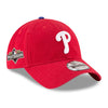 Philadelphia Phillies New Era Red 2025 MLB Postseason Side Patch 9TWENTY Adjustable Hat