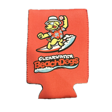 Clearwater Beach Dogs Red Koozie