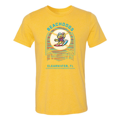 Clearwater Beach Dogs 108 Stitches Skyline Tee