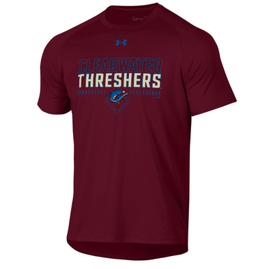 Clearwater Threshers Maroon Under Armour Athletic Tee