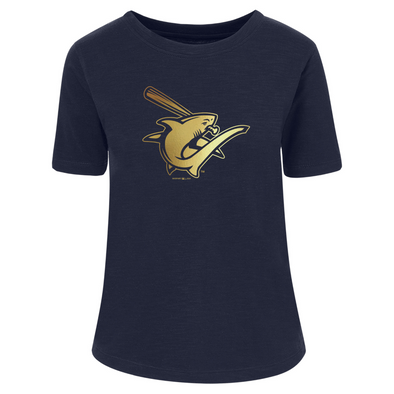 Clearwater Threshers Metallic Gold Logo Tee