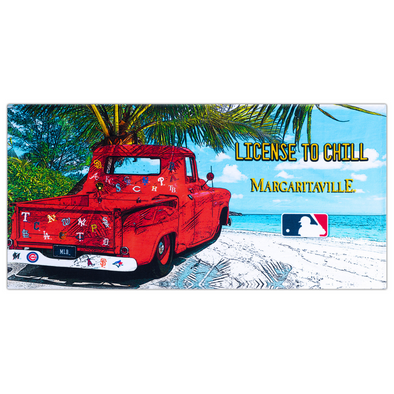 Philadelphia Phillies Margaritaville MLB Red Truck License to Chill Towel