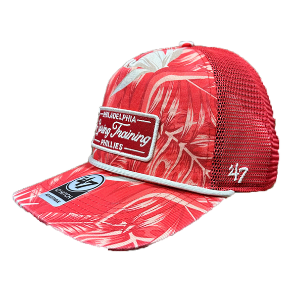 Philadelphia Phillies Spring Training '47 Brand Red Tropical Golfer Cap