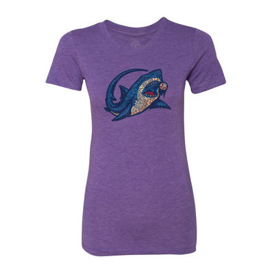 Clearwater Threshers 108 Stitches Women's Floral Shark Tee