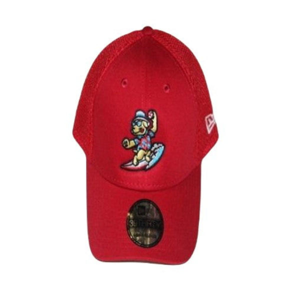 Clearwater Beach Dogs New Era Red 39THIRTY Cap