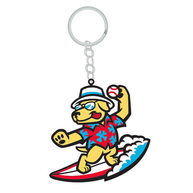 Clearwater Beach Dogs PVC Keychain