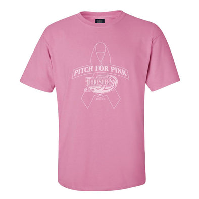 Clearwater Threshers Pitch for Pink Tee