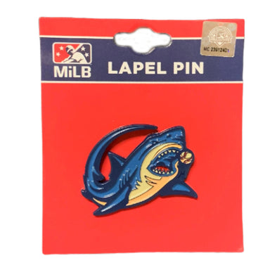 Clearwater Threshers Open Mouth Shark Logo Lapel Pin